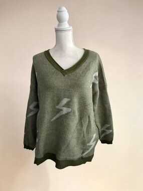 THREE BIRD NEST Green S Sweater Size Medium NEW NWT